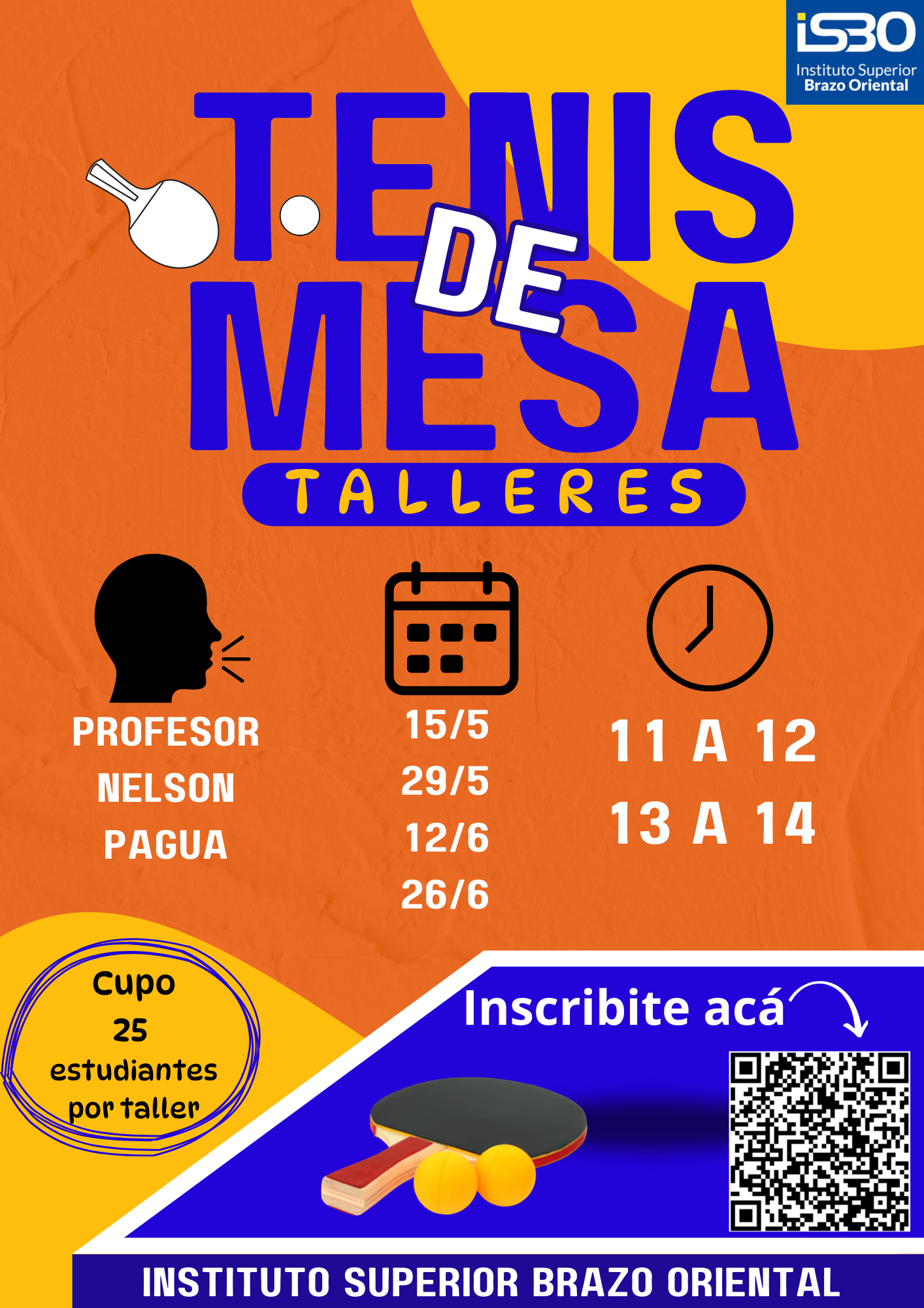 En este momento estás viendo Tenis de Mesa en el Instituto Superior Brazo Oriental